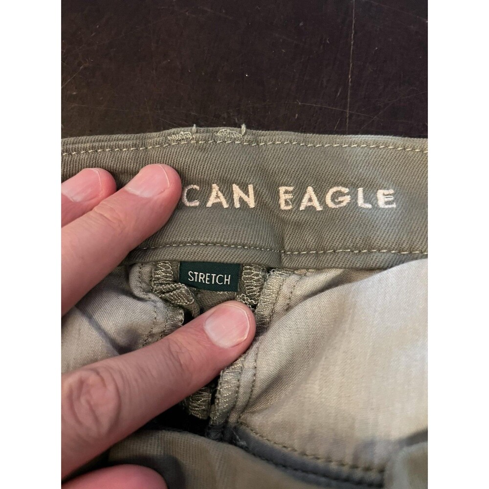 American Eagle Outfitters Pants Womens 4 Green Convertible Stretch Twill Khakis - Picture 11 of 13